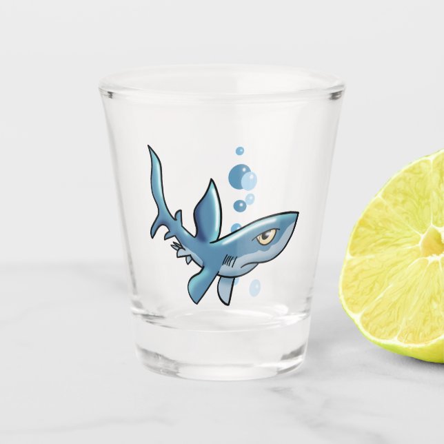 Hai Schnapsglas (Vorderseite)