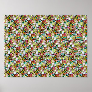 HAI-STEREOGRAMM 40x30cm, halbmatt, ohne Rahmen Poster