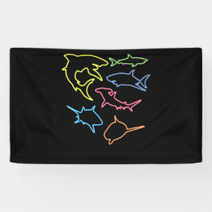 Hai-Symbol - Niedliche Haifisch-Liebhaber - Gesche Banner