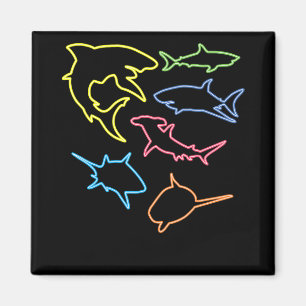 Hai-Symbol - Niedliche Haifisch-Liebhaber - Gesche Magnet