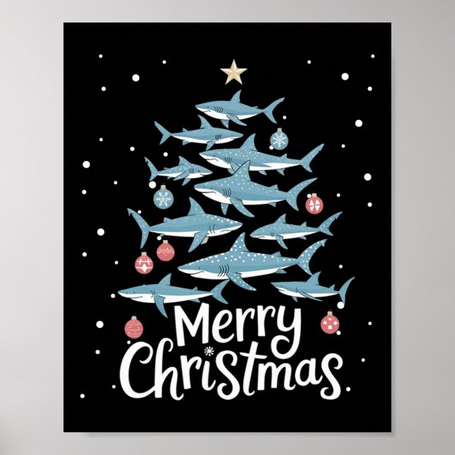 Hai Weihnachtsbaum Weihnachtsbaum Frohe Dogmas Poster (Vorne)