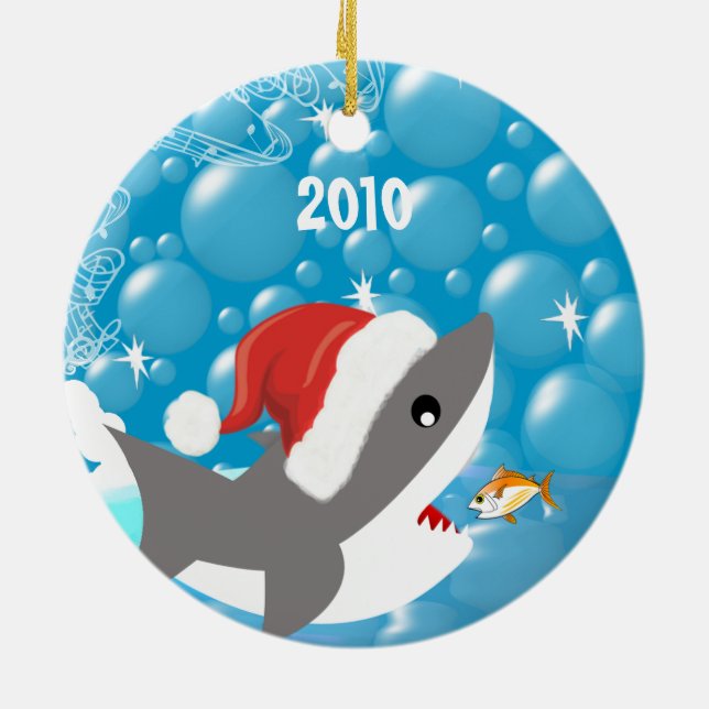 Hai Weihnachtsfamilie Foto Ornament (Hinten)