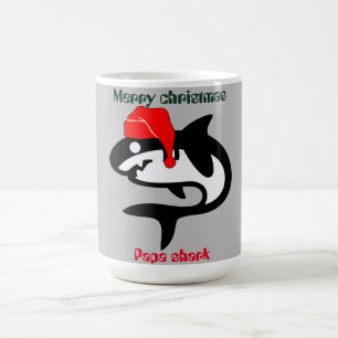 Hai-Weihnachtsfamilie, personalisiert anpassen Kaffeetasse