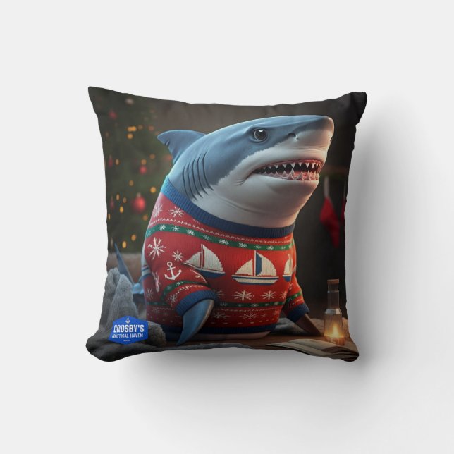Hai Wildlife Christmas Throw Kissen (Vorderseite)