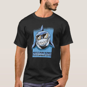 Hai-Wort spielen Meerwasser-Sonnenbrille T-Shirt
