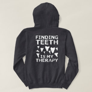 Hai Zähne Hunter Hai-Zelt Jagd Fossilienjagd Hoodie