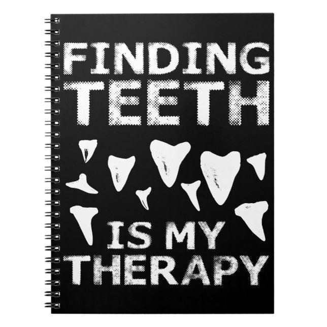 Hai Zähne Hunter Hai-Zelt Jagd Fossilienjagd Notizblock (Vorderseite)