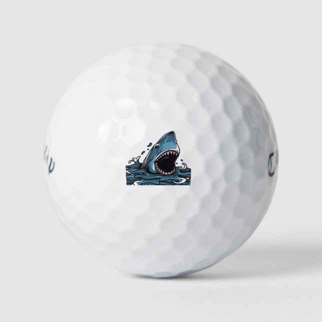 Haiangriff Golfball (Vorderseite)