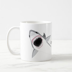 Haiangriff mit Ihrem Namen Kaffeetasse