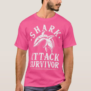 Haiangriff Survivor Unterstützung Schwimmer Surfer T-Shirt