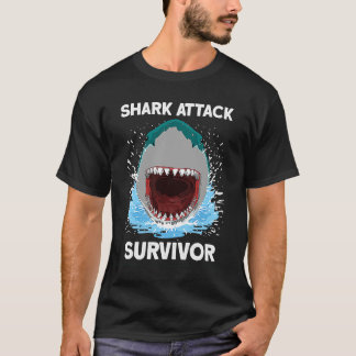 Haiangriff Überlebende Hai T-Shirt