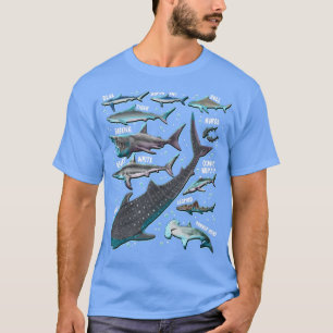 Haiarten Haifische Geschenke Haifische Gesichtszüg T-Shirt