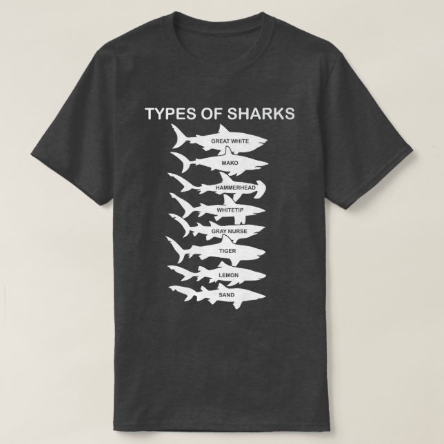 Haiarten T-Shirt (Design vorne)