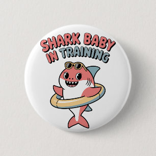 Haibaby in der Ausbildung Kinder Button