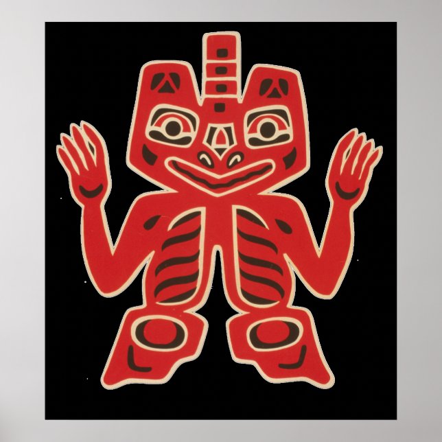 Haida Blanket Design Poster (Vorne)