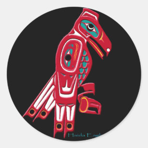 HAIDA EAGLE Collection Runder Aufkleber