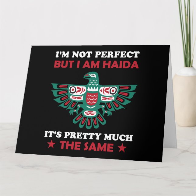 Haida Eagle Haida Nation Nation Native American Gi Karte (Vorderseite)