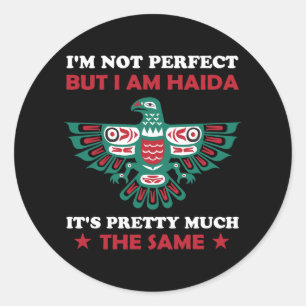 Haida Eagle Haida Nation Nation Native American Gi Runder Aufkleber