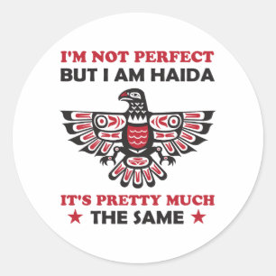 Haida Eagle Haida Nation Native Pride Geschenkidee Runder Aufkleber