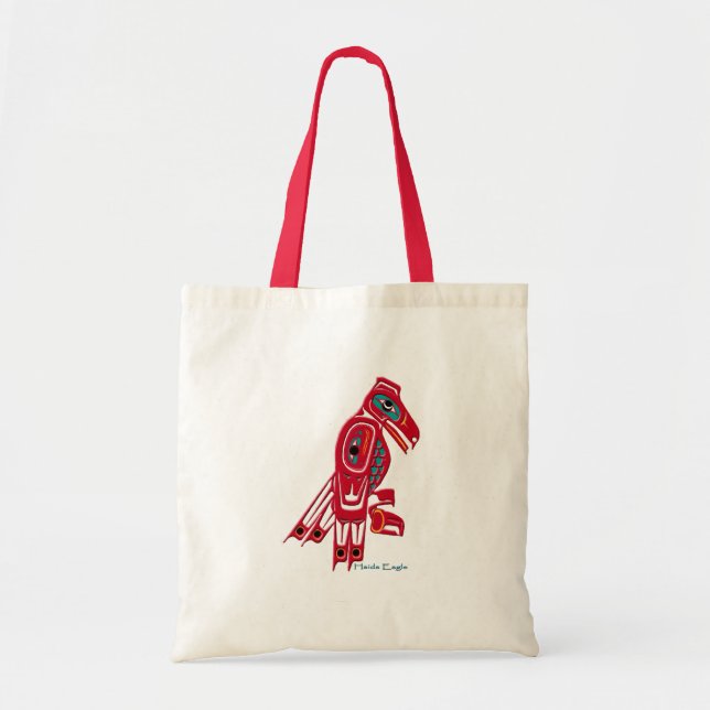 Haida Eagle Native American Art Tragetasche (Vorne)