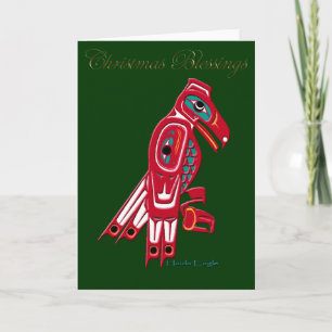 HAIDA EAGLE Noël Bénédiction Noël Carte de Noël