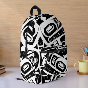 Haida Eagle Thunderbird Nordwestkolumbien Bedruckter Rucksack