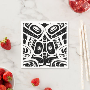 Haida Eagle Thunderbird Nordwestkolumbien Serviette