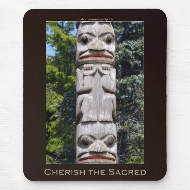 Haida First Nations Totem pole Mousepad (Vorne)
