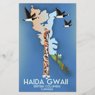 Haida Gwaii British Columbia Kanadische Karte