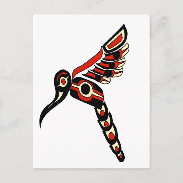 Haida Humming Bird Postkarte (Vorderseite)