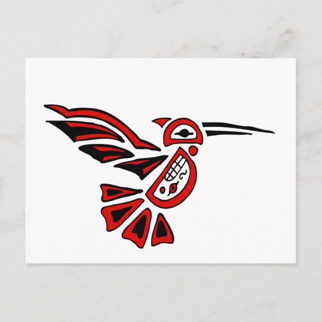 Haida hummingbird postkarte (Vorderseite)