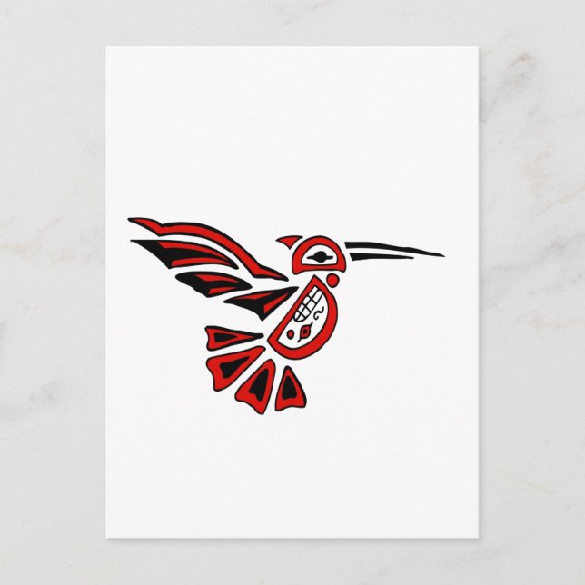 Haida hummingbird postkarte (Vorderseite)