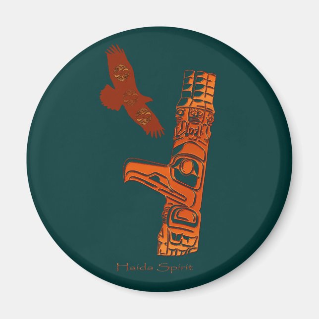 Haida Native American Art Magnet (Vorne)