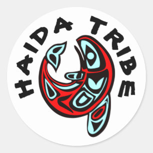 Haida Native Tribal Orca Tattoo Killer Whale Runder Aufkleber