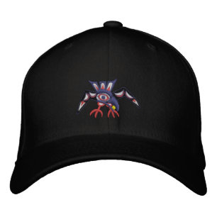 Haida Raven Fly away Bestickte Kappe