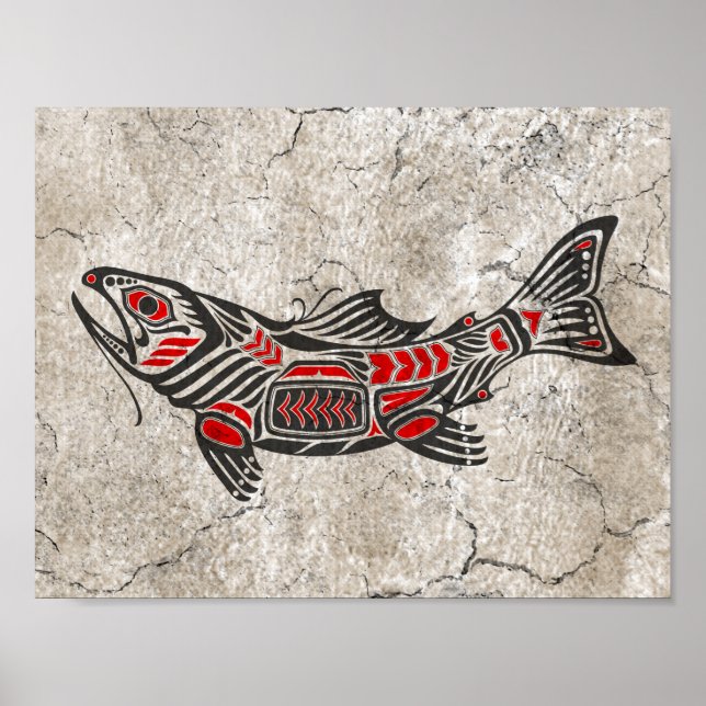 Haida Spirit Fish Poster (Vorne)