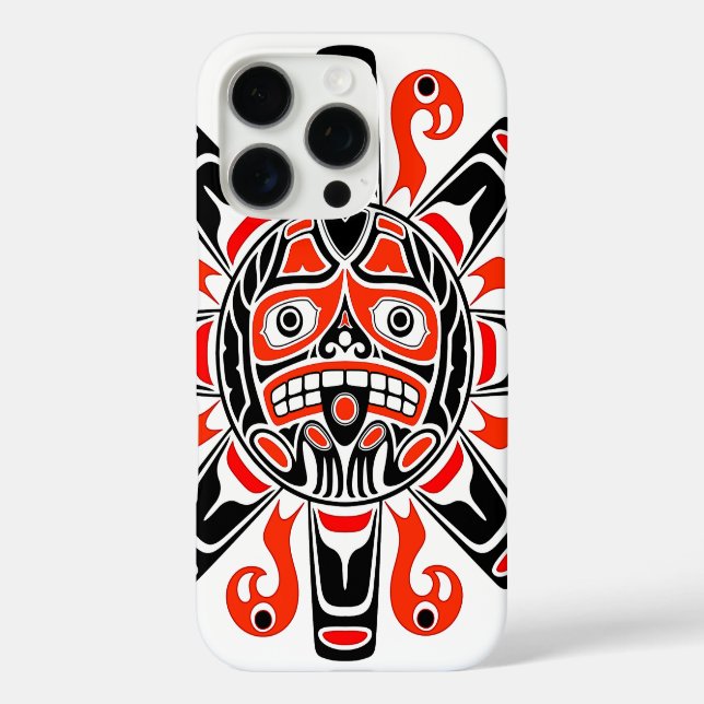 Haida sun Tlingit Stamm Kulturerbe iPhone 16 Pro Hülle (Rückseite)