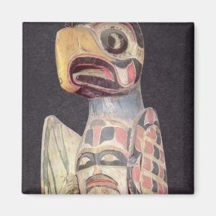 Haida-"Thunderbird" Statue (gemaltes Holz) Magnet