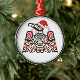 Haida Thunderbird Symbolismus Ornament Ziel Christ Aus Metall