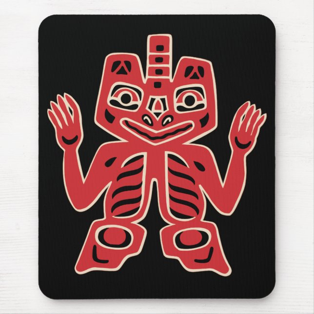 Haida Totem Design Mousepad (Vorne)