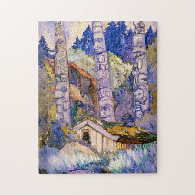 Haida Totems, Cha-atl, Königin Charlotte Island (Vertikal)
