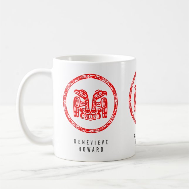 Haida Tribal Indianeradler Kaffeetasse (Links)