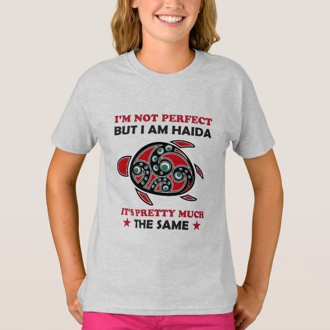 Haida Turtle Haida Erster Nationalstolz T-Shirt (Vorderseite)