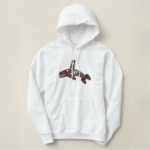 Haida-Wal Bestickter Hoodie
