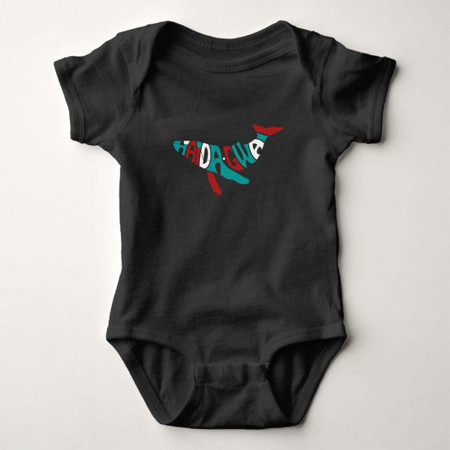 Haida Whale Ureinwohner Pride Haida mens Geschenki Baby Strampler (Vorderseite)