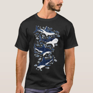 Haie auf Hellblau T-Shirt