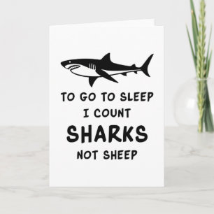 Haie Haifische Fische Fischsee Cool Funny Gift Karte