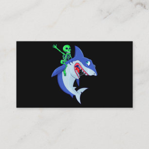 Haie Halloween Skeleton Riding Haie Lover Funny Fu Visitenkarte