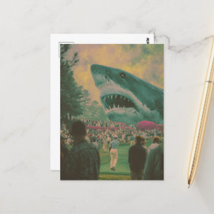Haie machen Golf spannend Postkarte