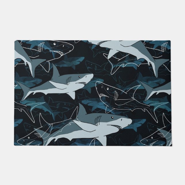 Haie, Meere, Meer, Fische, Raubfische, Tiere, Kief Fußmatte (Vorderseite)